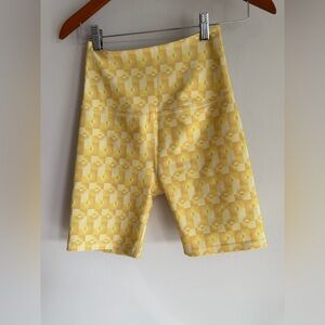 Beyond Yoga Sunburst Yellow Bike Shorts